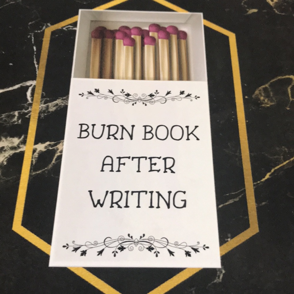 🛍️ Burn Book after Writing- Working through Anxiety Book